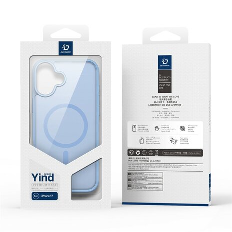 DUX DUCIS Yind Series MagSafe compatibel Hoesje voor iPhone 17 - Lichtblauw