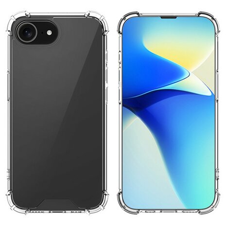 iPhone 16e bumper case TPU + acryl - transparant