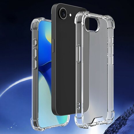 iPhone 16e bumper case TPU + acryl - transparant