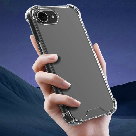 iPhone 16e bumper case TPU + acryl - transparant