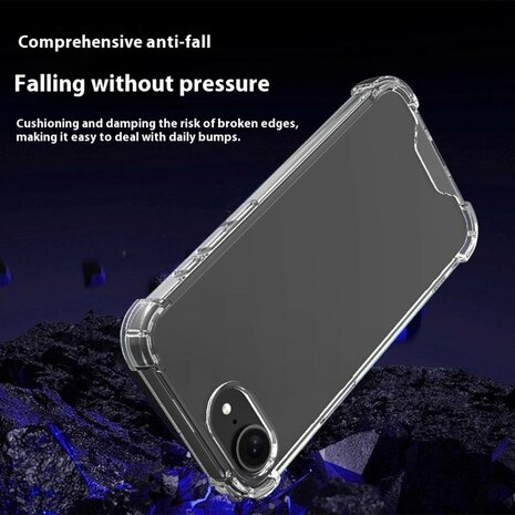 iPhone 16e bumper case TPU + acryl - transparant