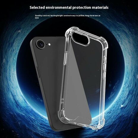iPhone 16e bumper case TPU + acryl - transparant