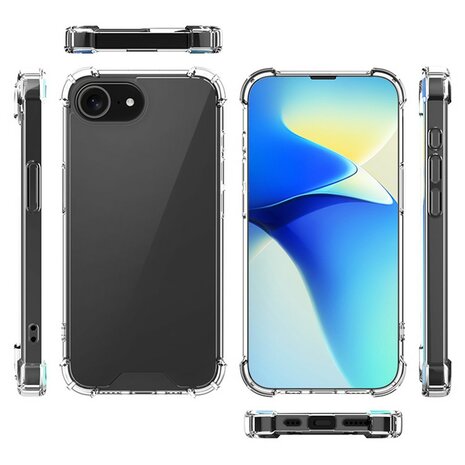 iPhone 16e bumper case TPU + acryl - transparant