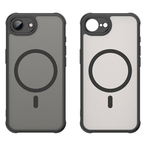 iPhone 16e MagSafe compatibel Hoesje met &ndash; Anti-Shock Zwart