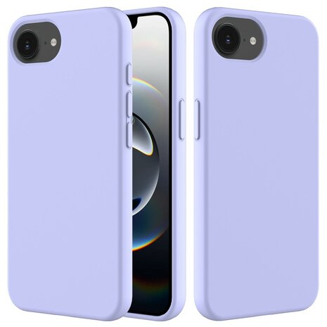  iPhone 16e Schokbestendige Silicone Hoes voor met beschermende Binnenzijde Paars / Lila 
