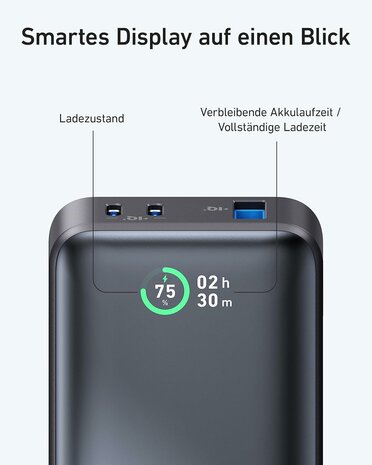 Anker Power Bank 533 30W | Snelladen met 10.000mAh | Compacte Powerbank voor iPhone, iPad, MacBook &amp; Laptops