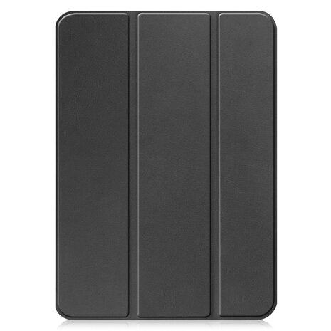 iPad 10.9 (2022 / 2025) tri-fold smart case hoes - zwart