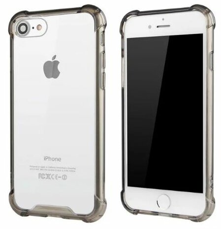 iPhone 7 / 8 bumper case TPU + acryl - transparant roze