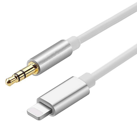 Lightning naar 3.5mm AUX kabel - zilver