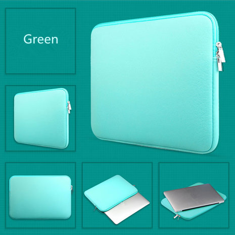 MacBook 12 inch sleeve - mint groen