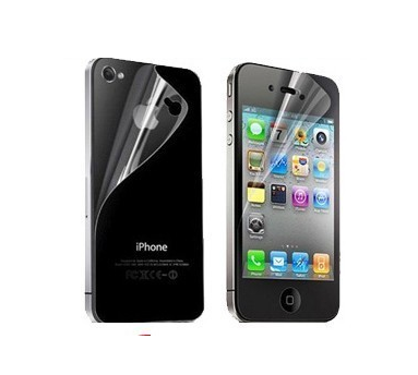 Screenprotector voor + achterkant iPhone 4 en 4S (mat) OP=OP