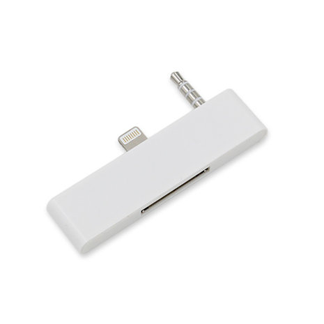 Lightning naar 30 pin adapter voor iPhone 6 &amp; 6s (incl. audio) - Wit