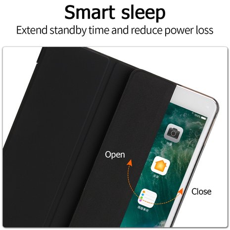 Tri-fold smart case hoes voor iPad pro 10.5 - zwart