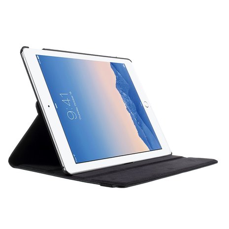 iPad pro 12.9 (2017) hoes 360 graden flip case - zwart