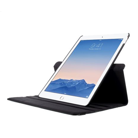 iPad pro 12.9 (2017) hoes 360 graden flip case - zwart