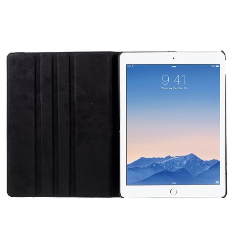 iPad pro 12.9 (2017) hoes 360 graden flip case - zwart