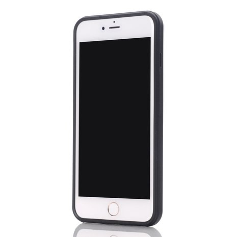 iPhone 7 / 8 plus hybrid case hoesje met ruimte voor 2 pasjes - wit