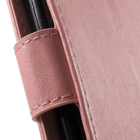 iPhone 7 / 8 plus wallet portemonnee hoesje - roze vlinders