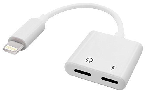 Lightning compatible 2 in 1 audio adapter opladen &amp; audio voor iPhone 7 / 8