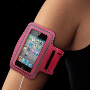 Sportarmband voor hardlopen voor iPhone 4/4S &amp; iPod touch 4 - Roze OP=OP