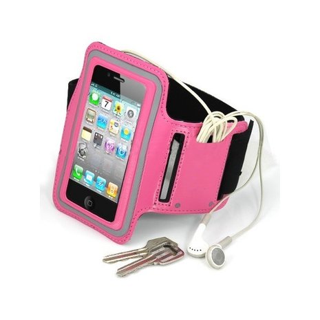 Sportarmband voor hardlopen voor iPhone 4/4S &amp; iPod touch 4 - Roze OP=OP