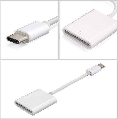 SD kaartlezer USB-C voor iPad pro (2018), MacBook en Samsung Galaxy e.d.