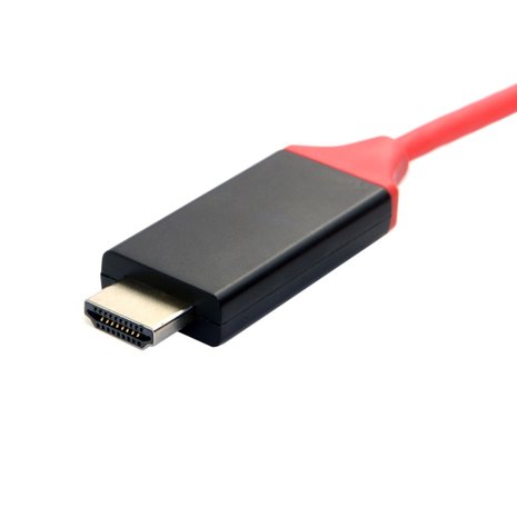 USB C naar HDMI kabel 2 meter  voor MacBook, Windows, Samsung Galaxy e.d.