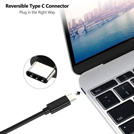 USB C naar HDMI kabel 2 meter  voor MacBook, Windows, Samsung Galaxy e.d.