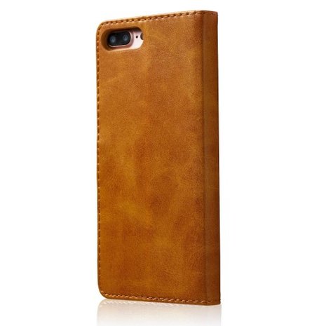 LC.IMEEKE Wallet / portemonne hoesje for iPhone 8 Plus / iPhone 7 Plus - Bruin