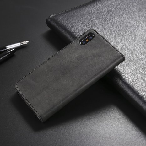 LC.IMEEKE Wallet / portemonne hoesje voor iPhone Xs / X&nbsp;- zwart