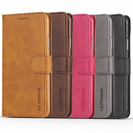 LC.IMEEKE Wallet / portemonne hoesje voor iPhone Xs / X&nbsp;- zwart