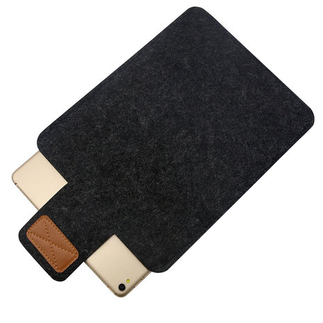 iPad 9.7 sleeve - donker grijs