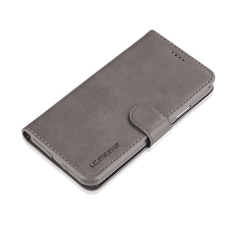 LC.IMEEKE Wallet / portemonne hoesje voor iPhone Xs / X&nbsp;- grijs