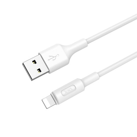 Hoco X25 soarer Lightning naar USB Kabel - Wit