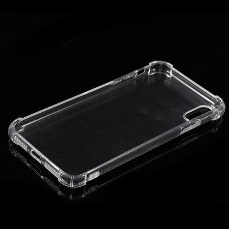 iPhone Xs Max bumper case TPU + acryl - transparant