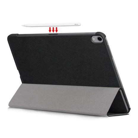 Tri-fold smart case hoes voor iPad pro 11 (2018) - zwart