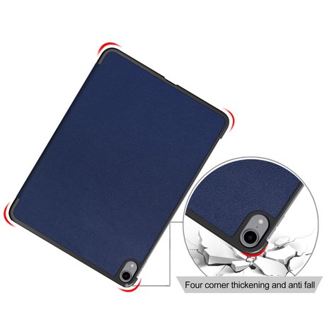 Tri-fold smart case hoes voor iPad pro 11 (2018) - blauw