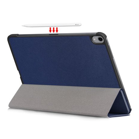 Tri-fold smart case hoes voor iPad pro 11 (2018) - blauw