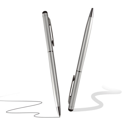 2-in-1 Stylus pen (Zilver)