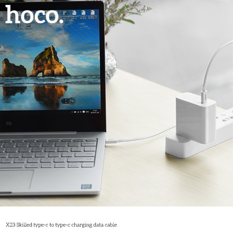 hoco X23 USB-C naar USB-C PD kabel voor iPad pro, MacBook, Samsung Galaxy etc.