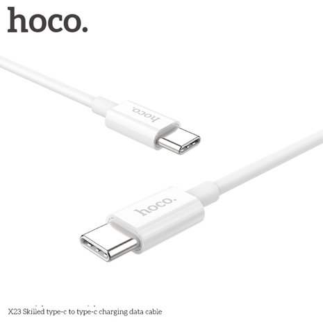 hoco X23 USB-C naar USB-C PD kabel voor iPad pro, MacBook, Samsung Galaxy etc.