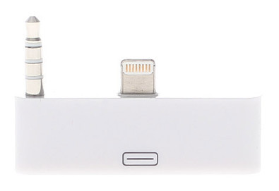 eerlijk rietje hardware 30 pin adapter voor iPhone 5/5s/5c/SE & iPod touch v5/v6 (incl. audio) -  Wit - eforyou.nl
