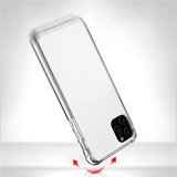 iPhone 11 / iPhone XR bumper case TPU + acryl - transparant