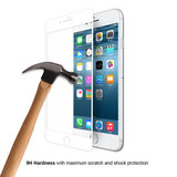 iPhone 7 / 8 plus tempered glass screen protector volledige bescherming - wit