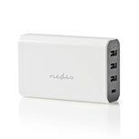 Nedis Wandoplader | 8,0 A | 4 uitgangen | 3x USB-A | 1x USB-C | Wit Nedis Wandoplader | 8,0 A | 4 uitgangen | 3x USB-A | 1x USB-C | Wit