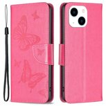 Roze vlinder wallet case voor iPhone 14 hoesje en portemonnee in één Roze vlinder wallet case voor iPhone 14 hoesje en portemonnee in één