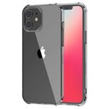iPhone 12 mini bumper case hoesje TPU + acryl - transparant zwart