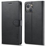 LC.IMEEKE Wallet Case Portemonnee Hoesje voor iPhone 15 Plus - Zwart