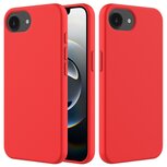  iPhone 16e Schokbestendige Silicone Hoes voor met beschermende Binnenzijde Rood