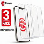 Geschikt voor iPhone 14 Plus - 3 stuks - Tempered Glass - Extra Sterk – screenprotector beschermglas